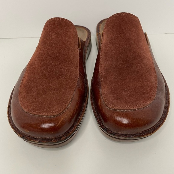 Naot - Leather & Suede Mules Shoes - Procida - Rust - Size 36 - Picture 2 of 8